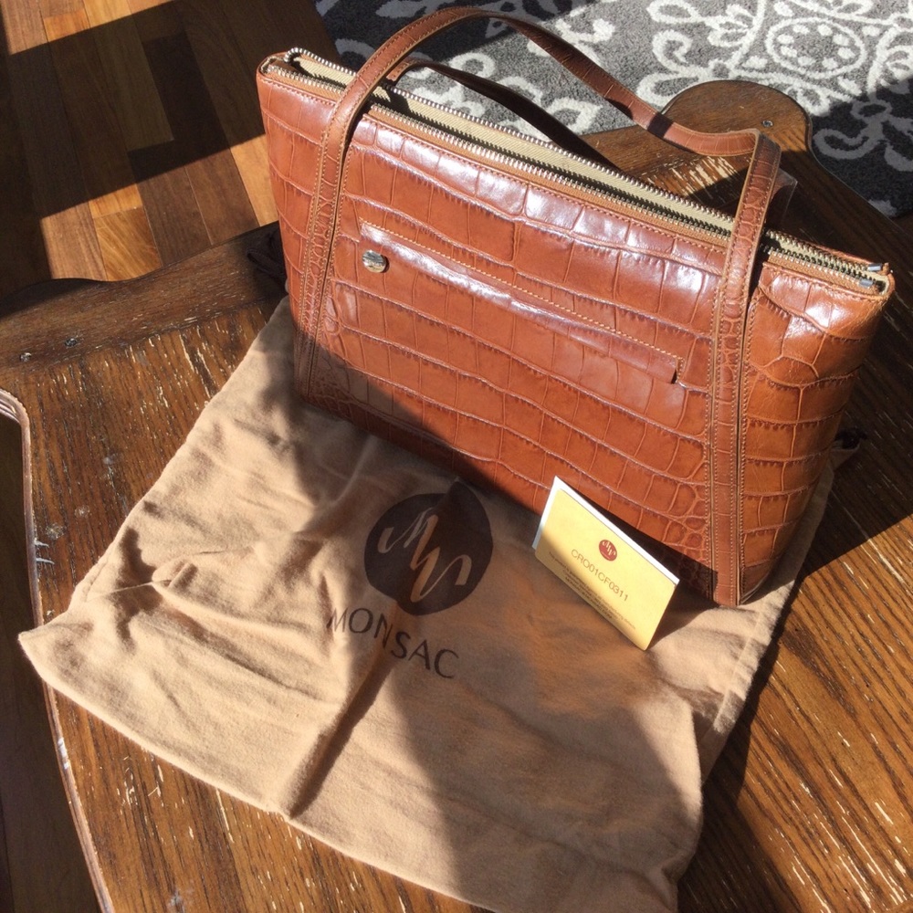 Monsac Leather Tote - Vintage
